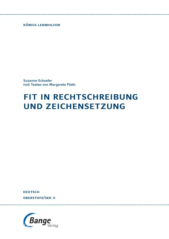 Bild: 9783129303191 | Fit in Rechtschreibung und Zeichensetzung | Schaefer | Taschenbuch