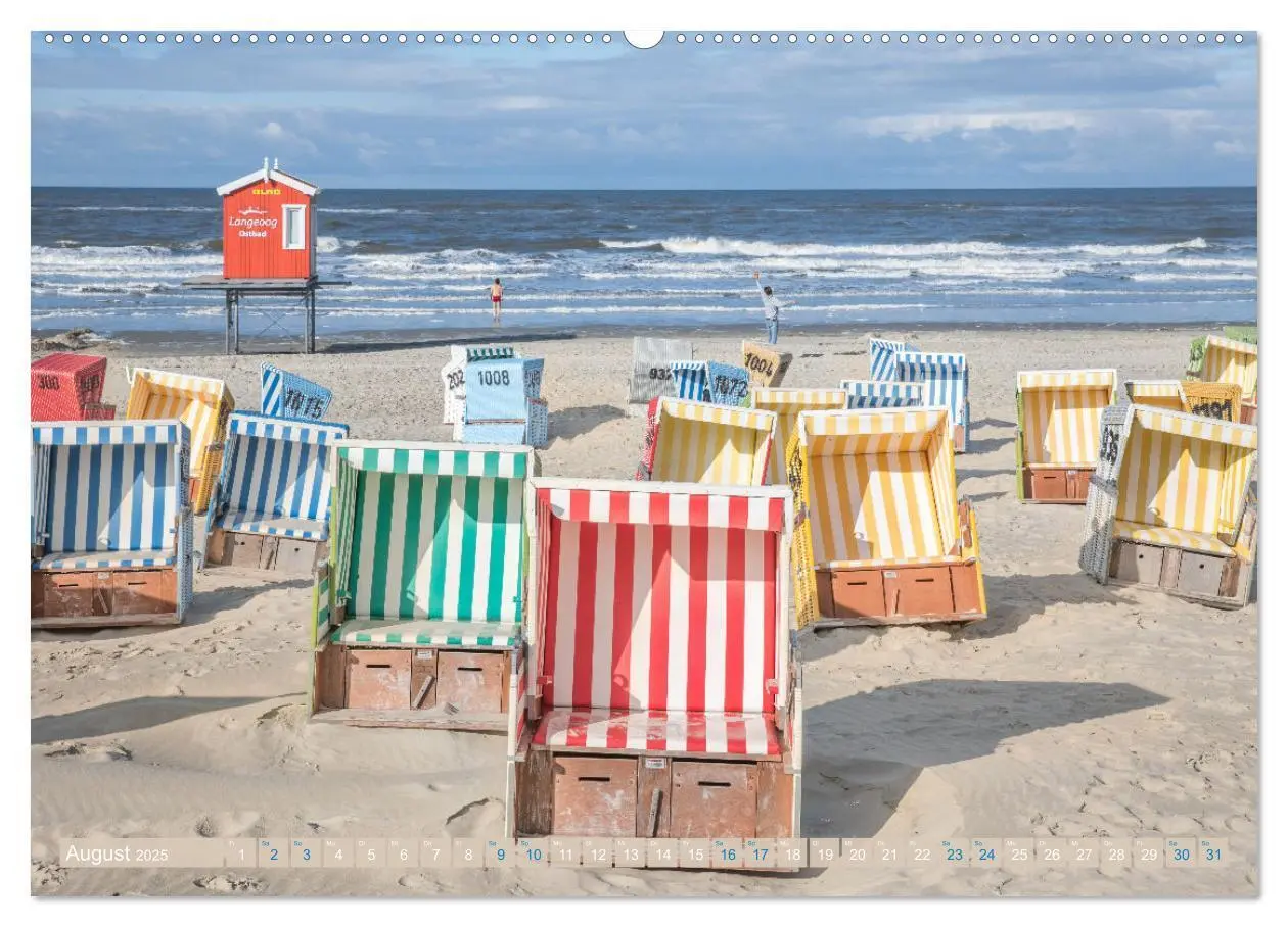 Bild: 9783435073191 | Am Strand von Langeoog (Wandkalender 2025 DIN A2 quer), CALVENDO...