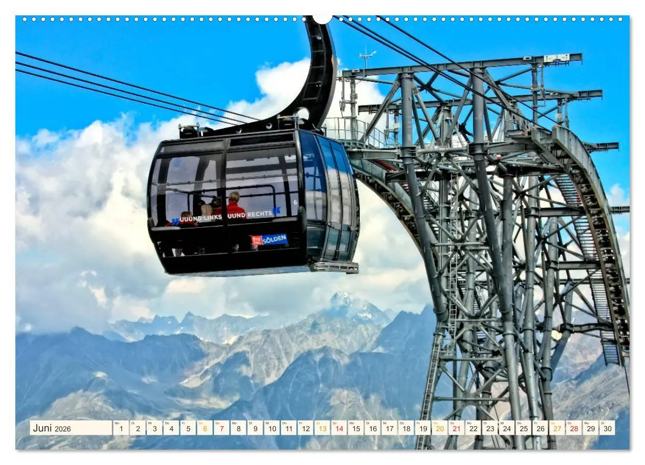 Bild: 9783457853191 | Abenteuer Seilbahn (Wandkalender 2026 DIN A2 quer), CALVENDO...