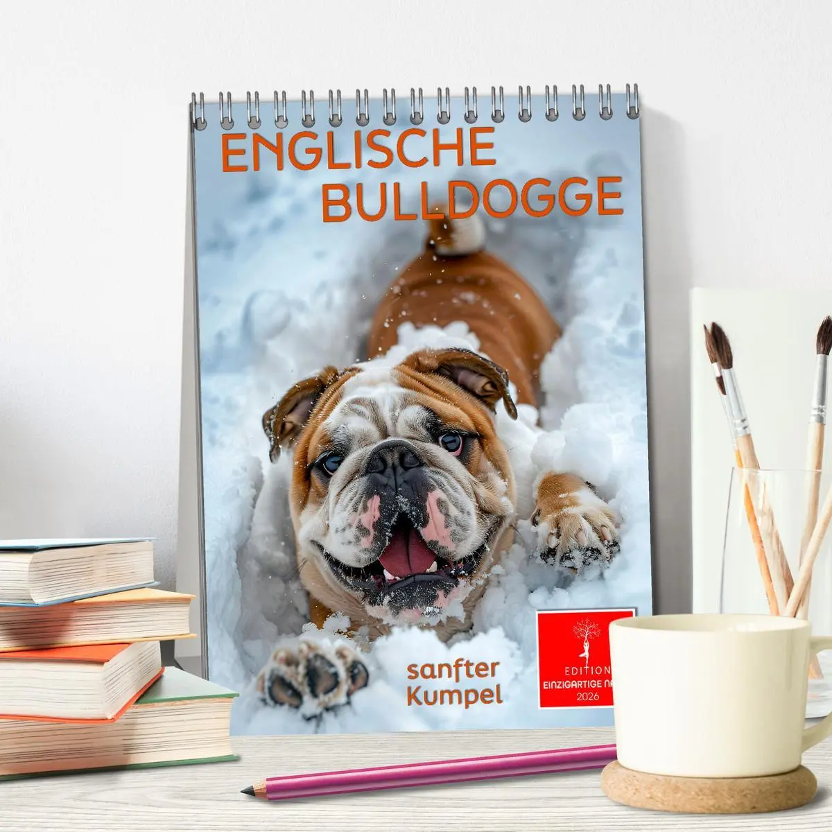 Bild: 9783516253191 | Englische Bulldogge - sanfter Kumpel (Tischkalender 2026 DIN A5...