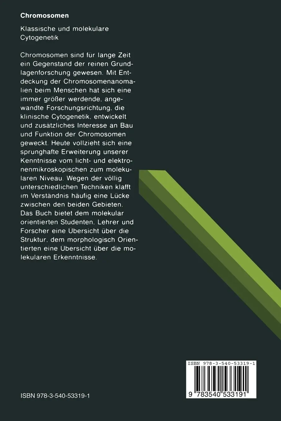 Rückseite: 9783540533191 | Chromosomen | Klassische und molekulare Cytogenetik | Walther Traut