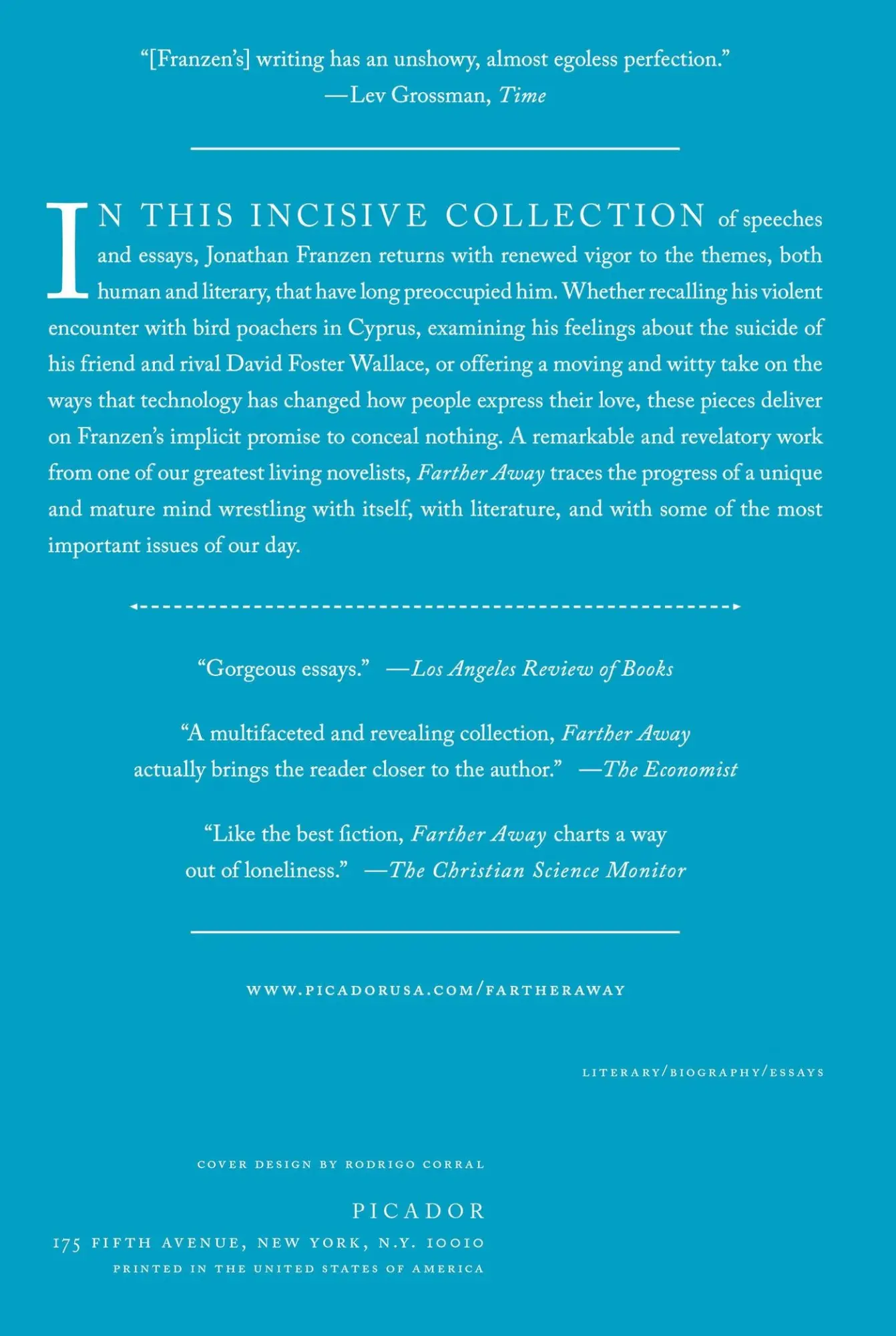 Rückseite: 9781250033291 | Farther Away | Jonathan Franzen | Taschenbuch | 321 S. | Englisch