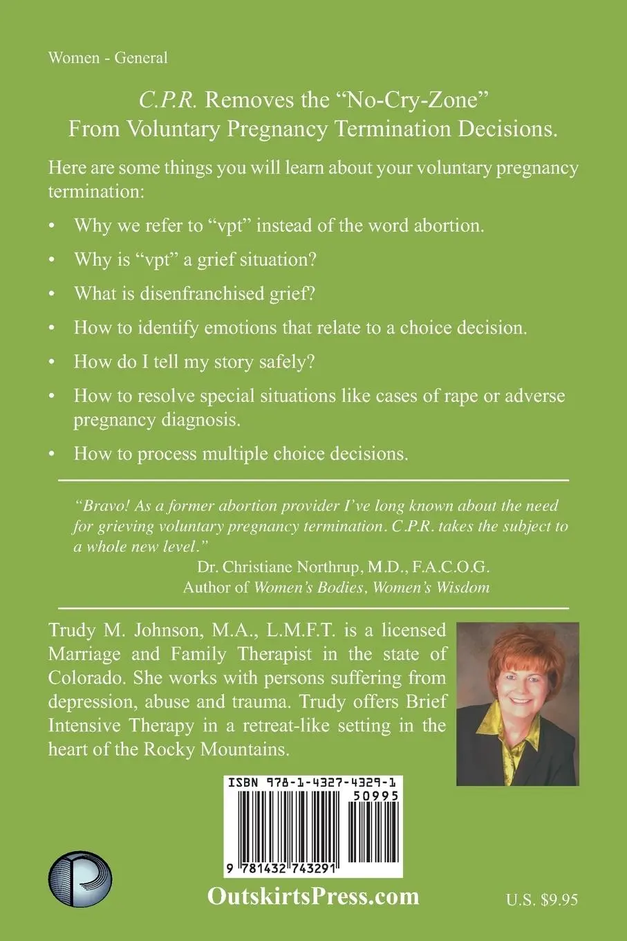 Rückseite: 9781432743291 | C.P.R. | Choice Processing and Resolution | Trudy Johnson Ma Lmft