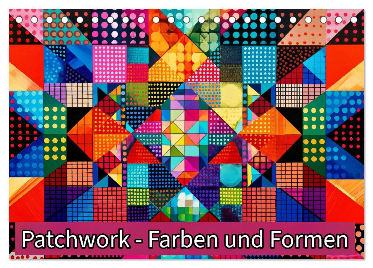 Cover: 9783457393291 | Patchwork - Farben und Formen (Tischkalender 2026 DIN A5 quer),...