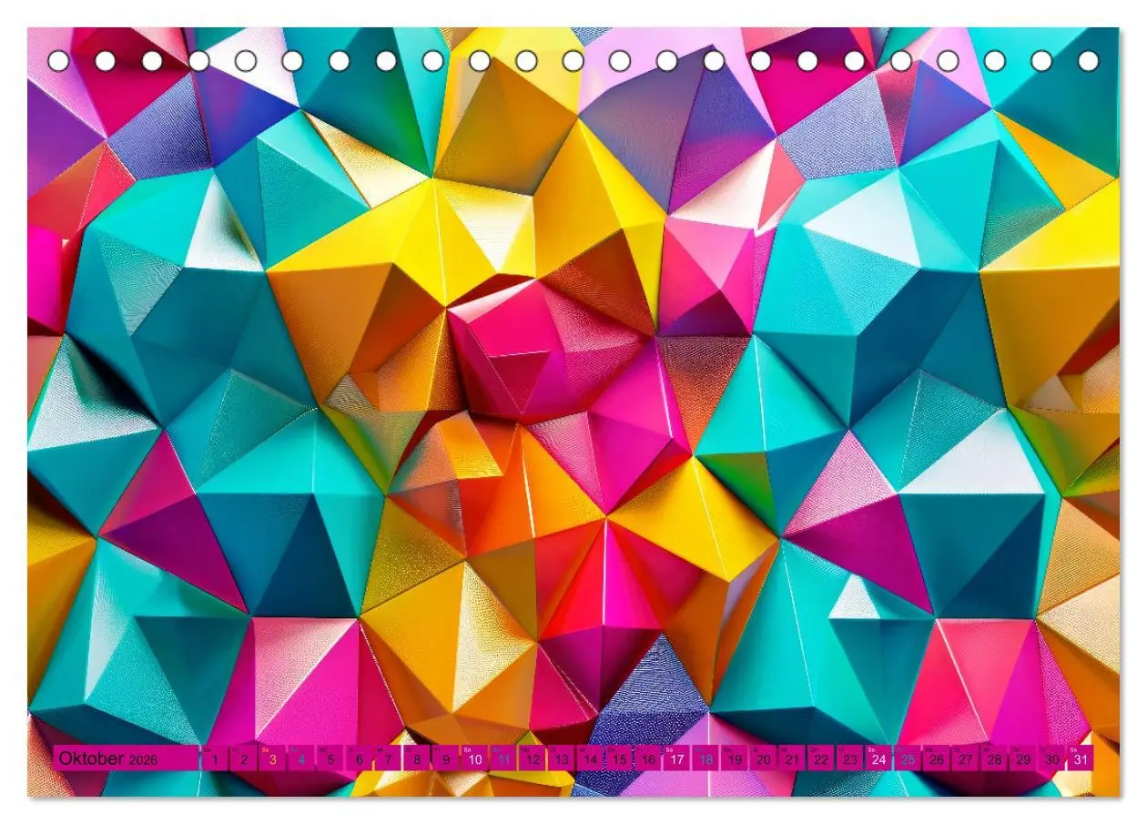Bild: 9783457393291 | Patchwork - Farben und Formen (Tischkalender 2026 DIN A5 quer),...