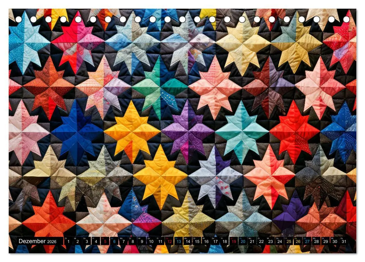 Bild: 9783457393291 | Patchwork - Farben und Formen (Tischkalender 2026 DIN A5 quer),...