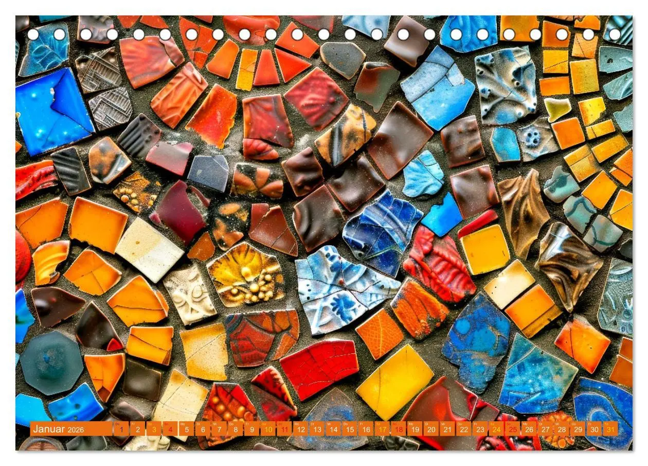 Bild: 9783457393291 | Patchwork - Farben und Formen (Tischkalender 2026 DIN A5 quer),...