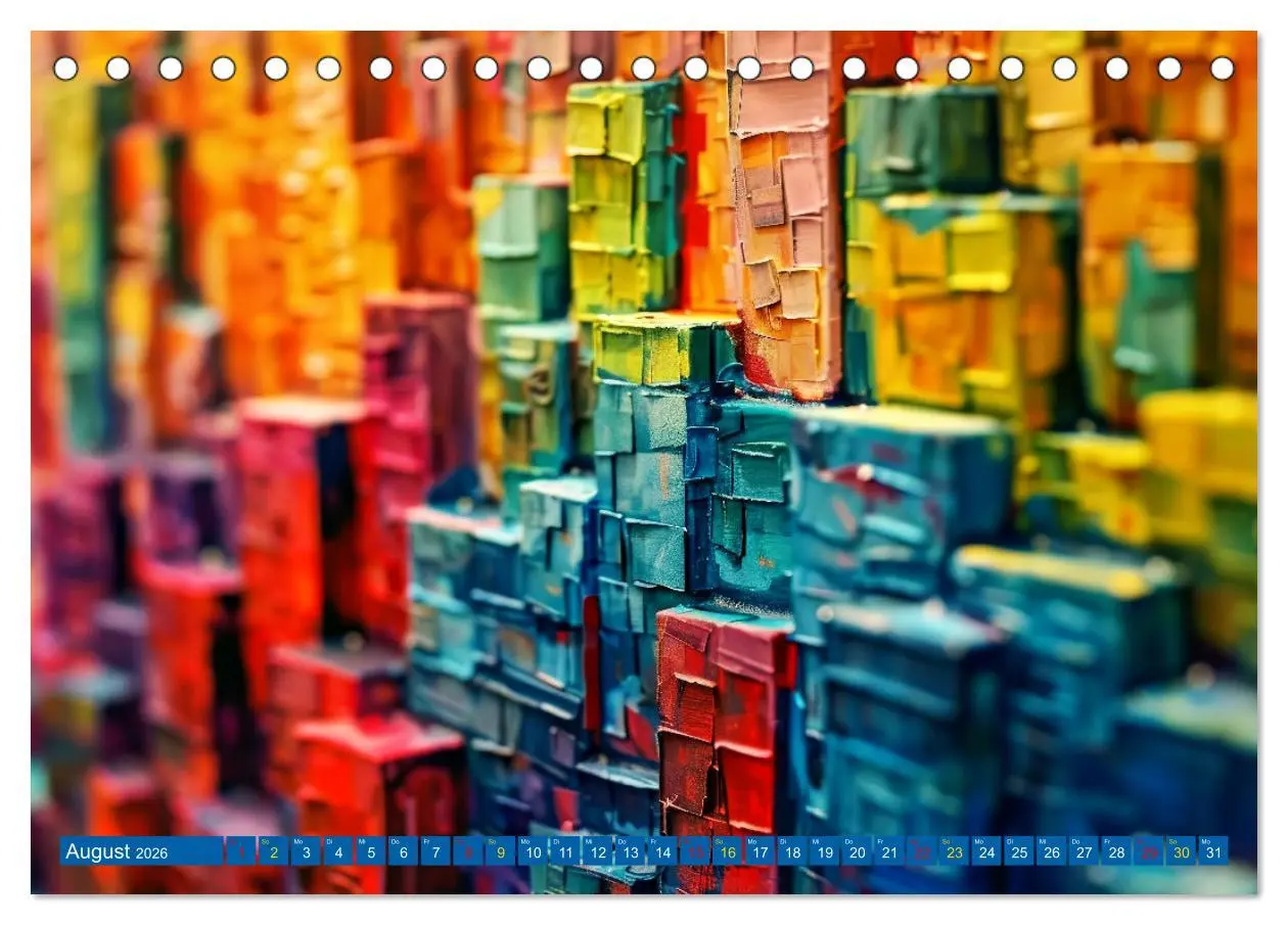 Bild: 9783457393291 | Patchwork - Farben und Formen (Tischkalender 2026 DIN A5 quer),...