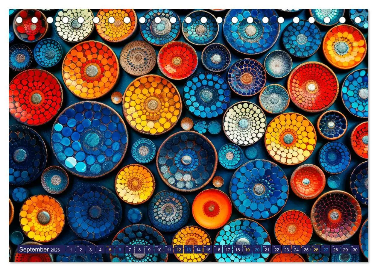 Bild: 9783457393291 | Patchwork - Farben und Formen (Tischkalender 2026 DIN A5 quer),...