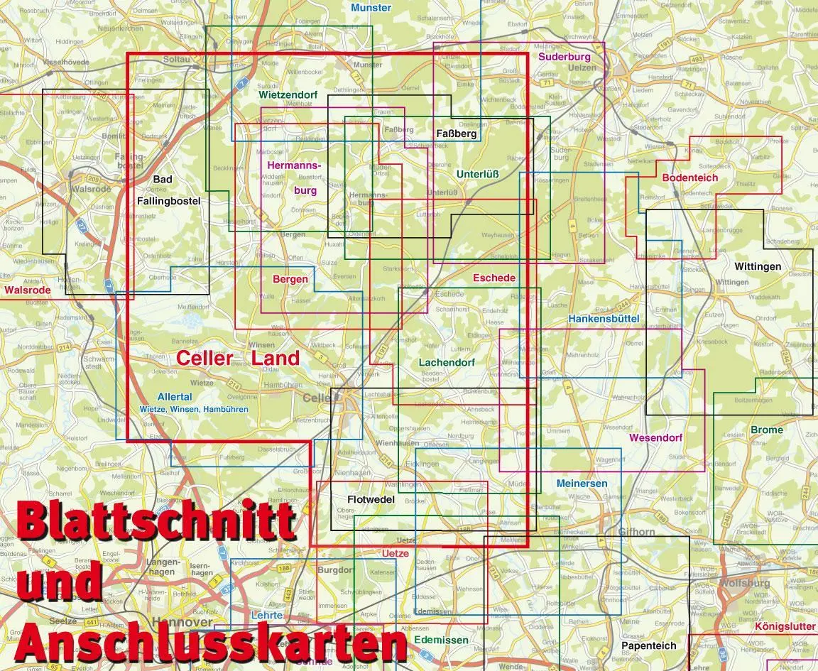 Rückseite: 9783896413291 | Celler Land und "Oberes Örtzetal" 1 : 60 000 | (Land-)Karte | Deutsch