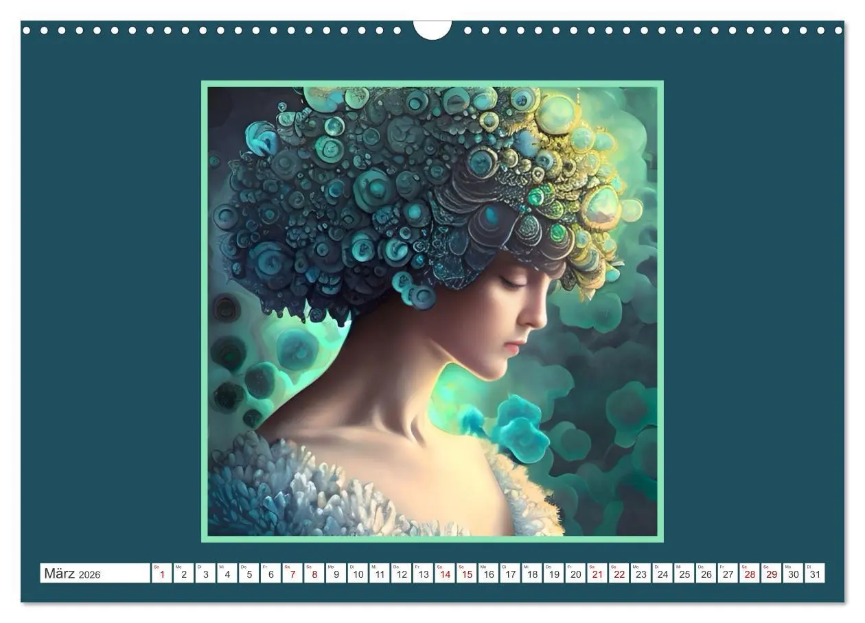 Bild: 9783457523391 | Kopfschmuck - extravagant und voller Fantasie (Wandkalender 2026...
