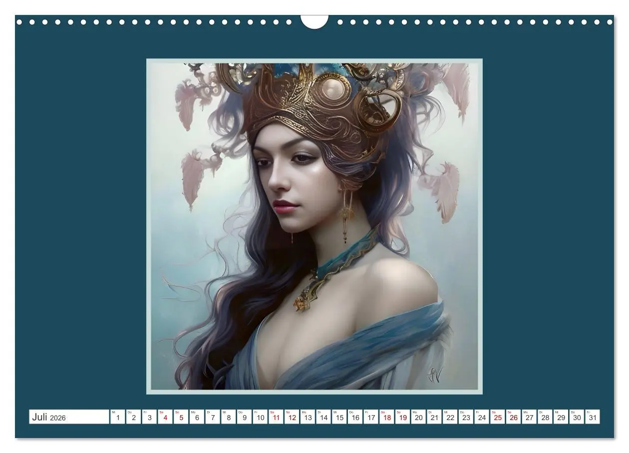 Bild: 9783457523391 | Kopfschmuck - extravagant und voller Fantasie (Wandkalender 2026...