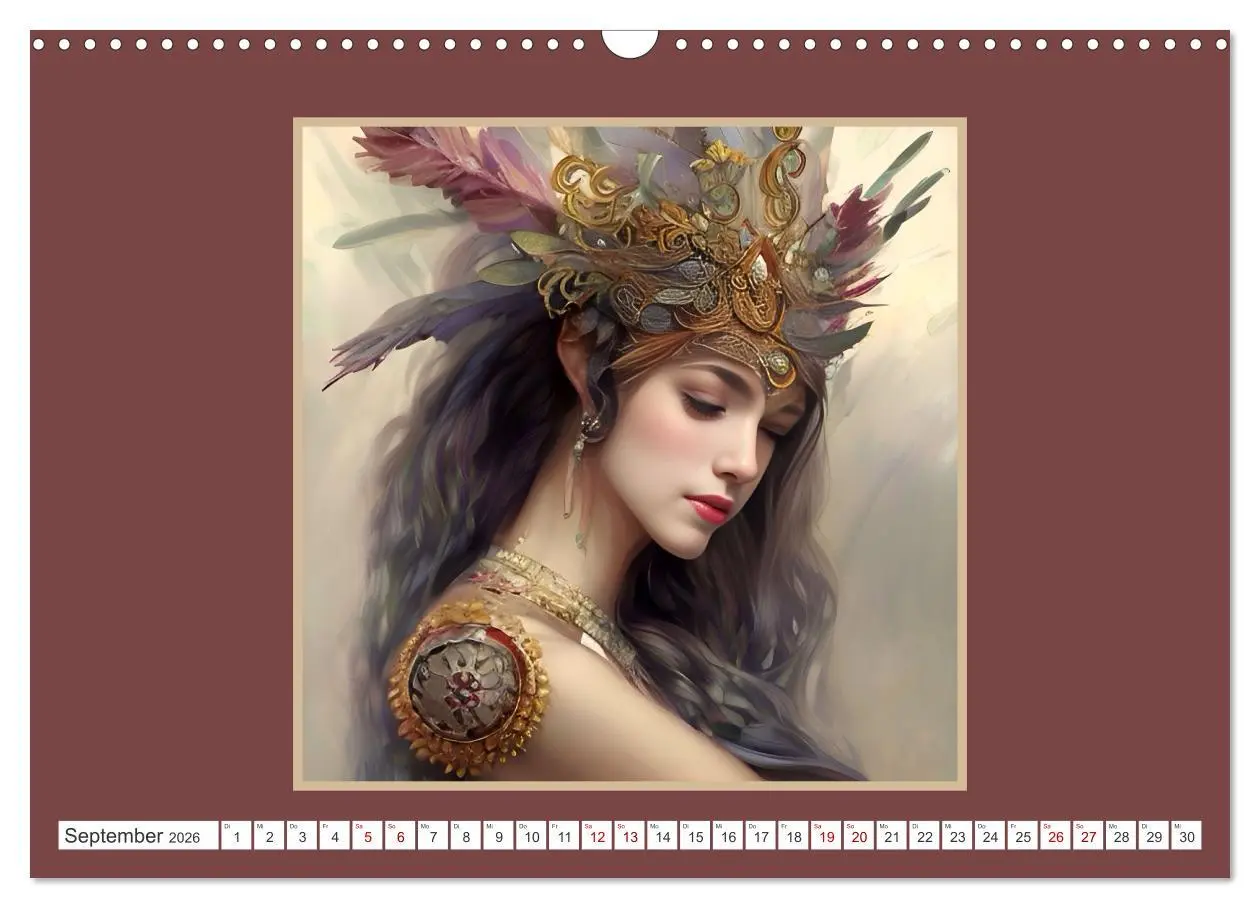 Bild: 9783457523391 | Kopfschmuck - extravagant und voller Fantasie (Wandkalender 2026...