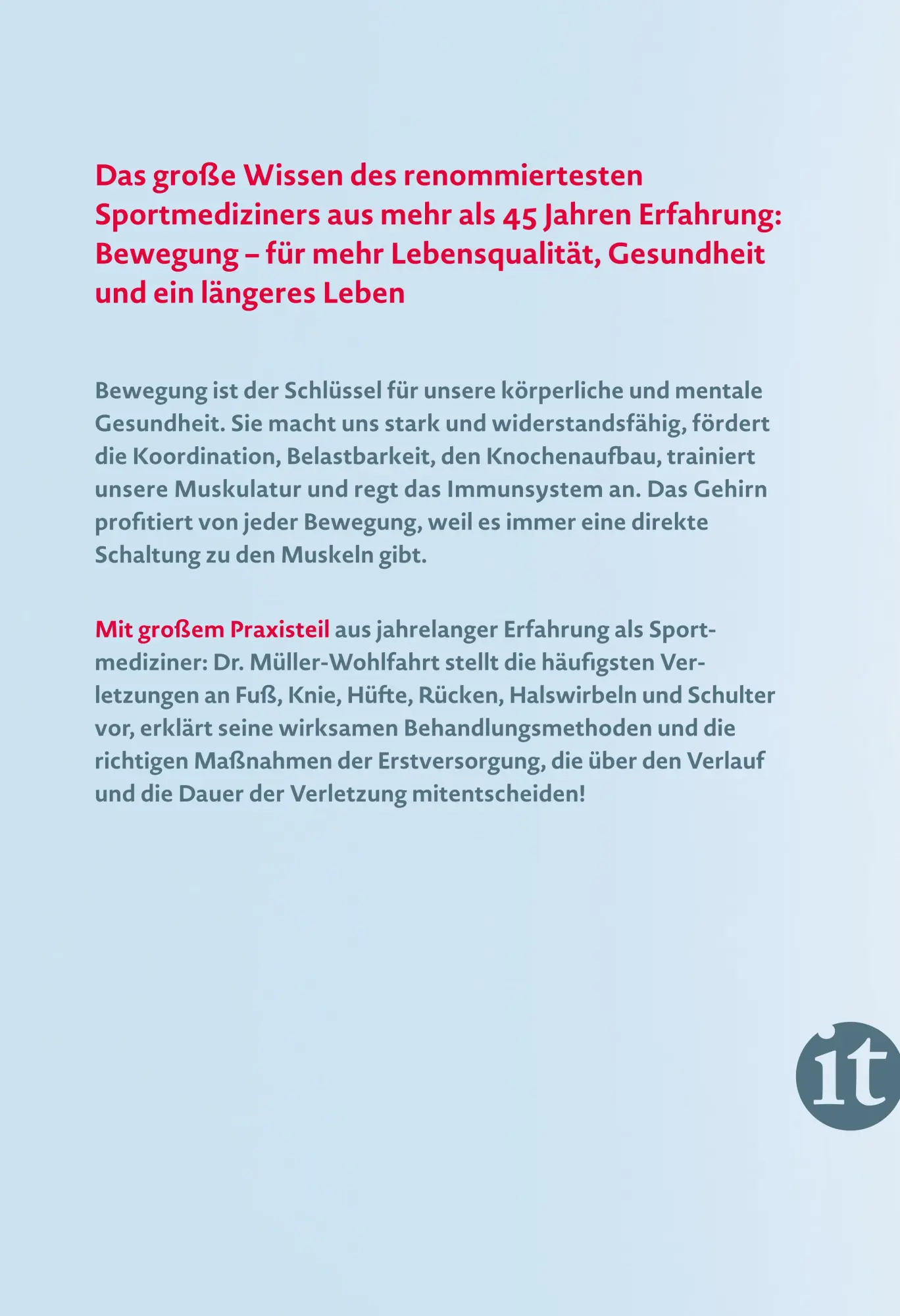 Rückseite: 9783458683391 | Bewegung | Hans-Wilhelm Müller-Wohlfahrt | Taschenbuch | 287 S. | 2024