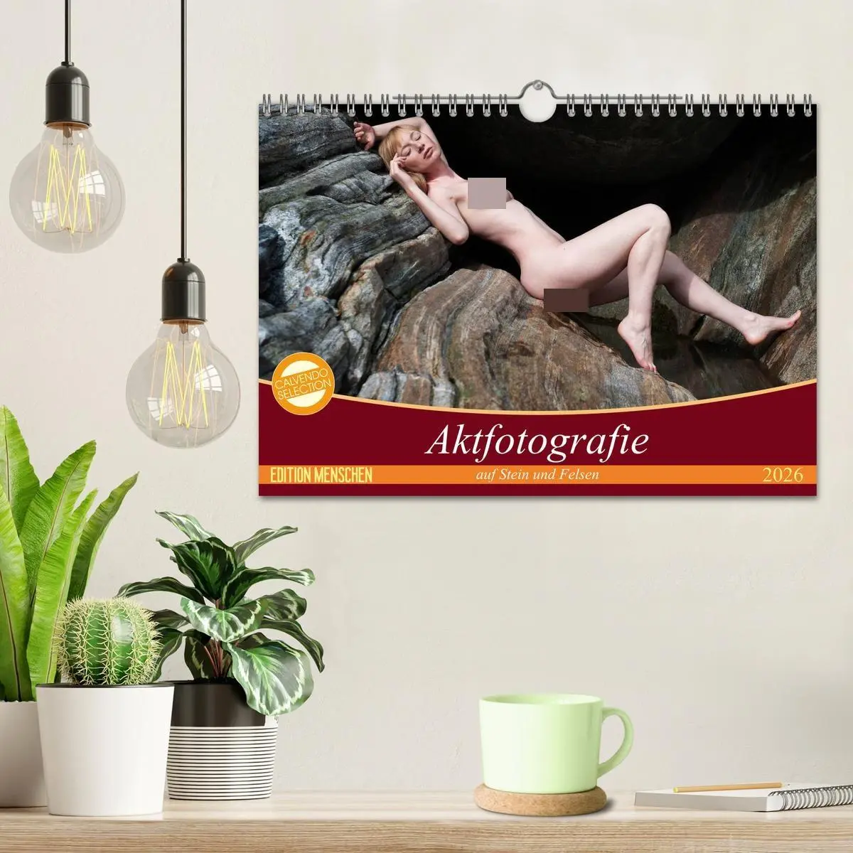Bild: 9783516233391 | Aktfotografie auf Stein und Felsen (Wandkalender 2026 DIN A4 quer),...