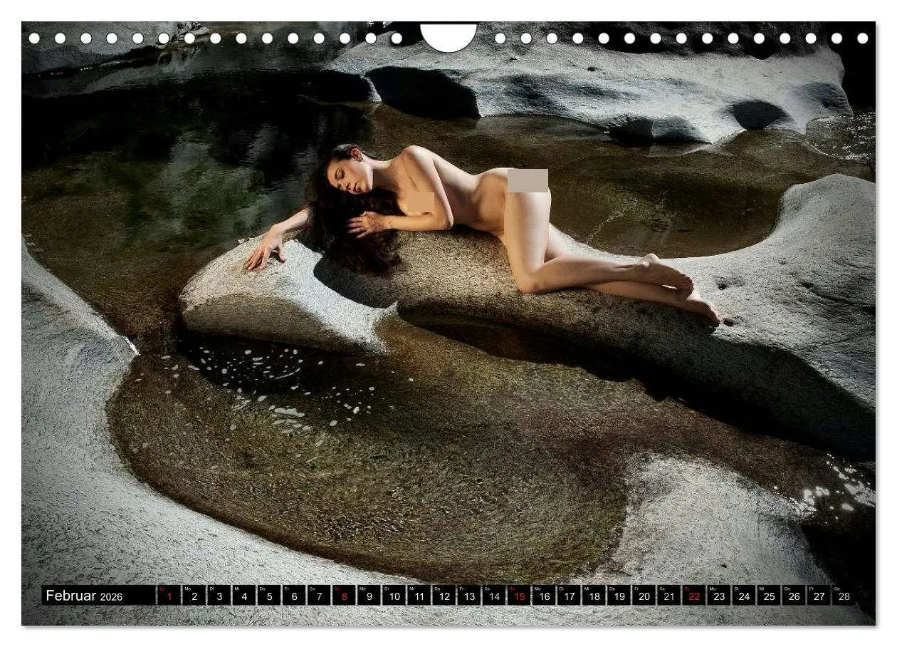 Bild: 9783516233391 | Aktfotografie auf Stein und Felsen (Wandkalender 2026 DIN A4 quer),...