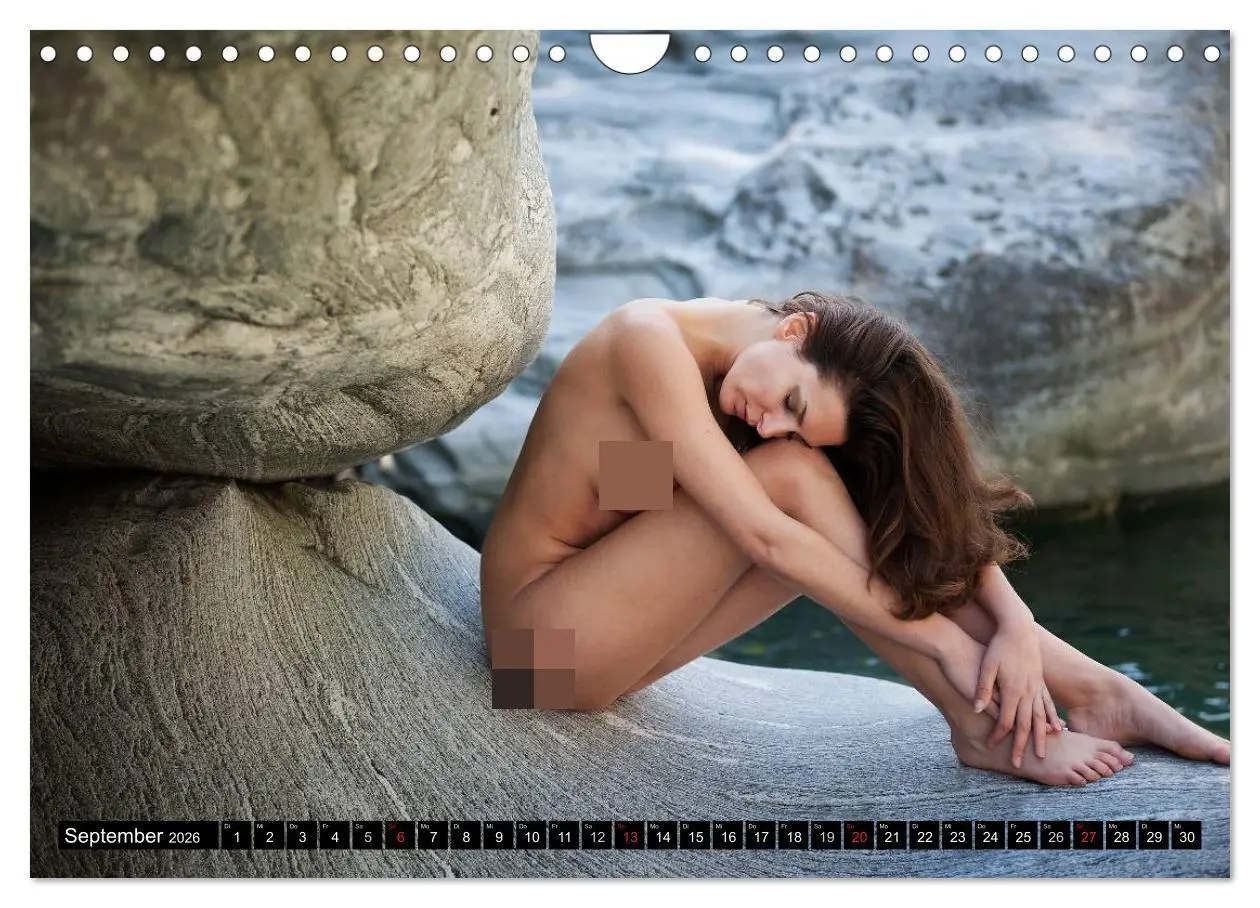 Bild: 9783516233391 | Aktfotografie auf Stein und Felsen (Wandkalender 2026 DIN A4 quer),...