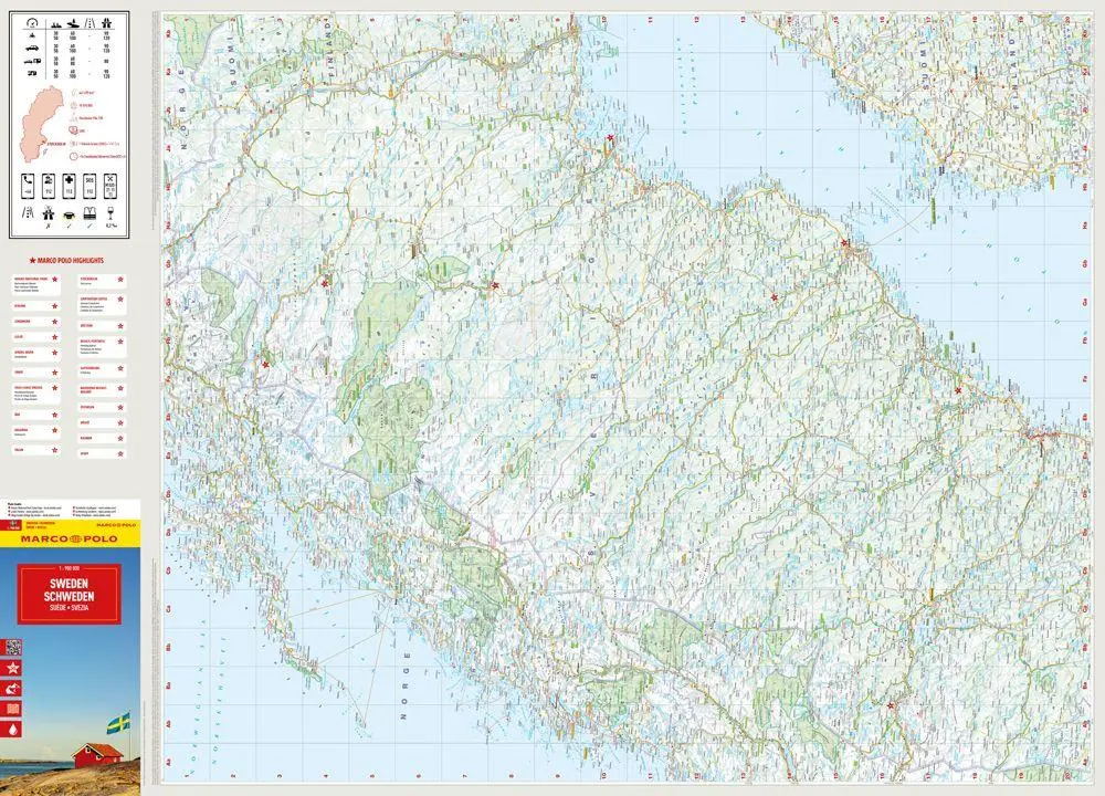 Bild: 9783575023391 | MARCO POLO Reisekarte Schweden 1:900.000 | (Land-)Karte | MARCO POLO