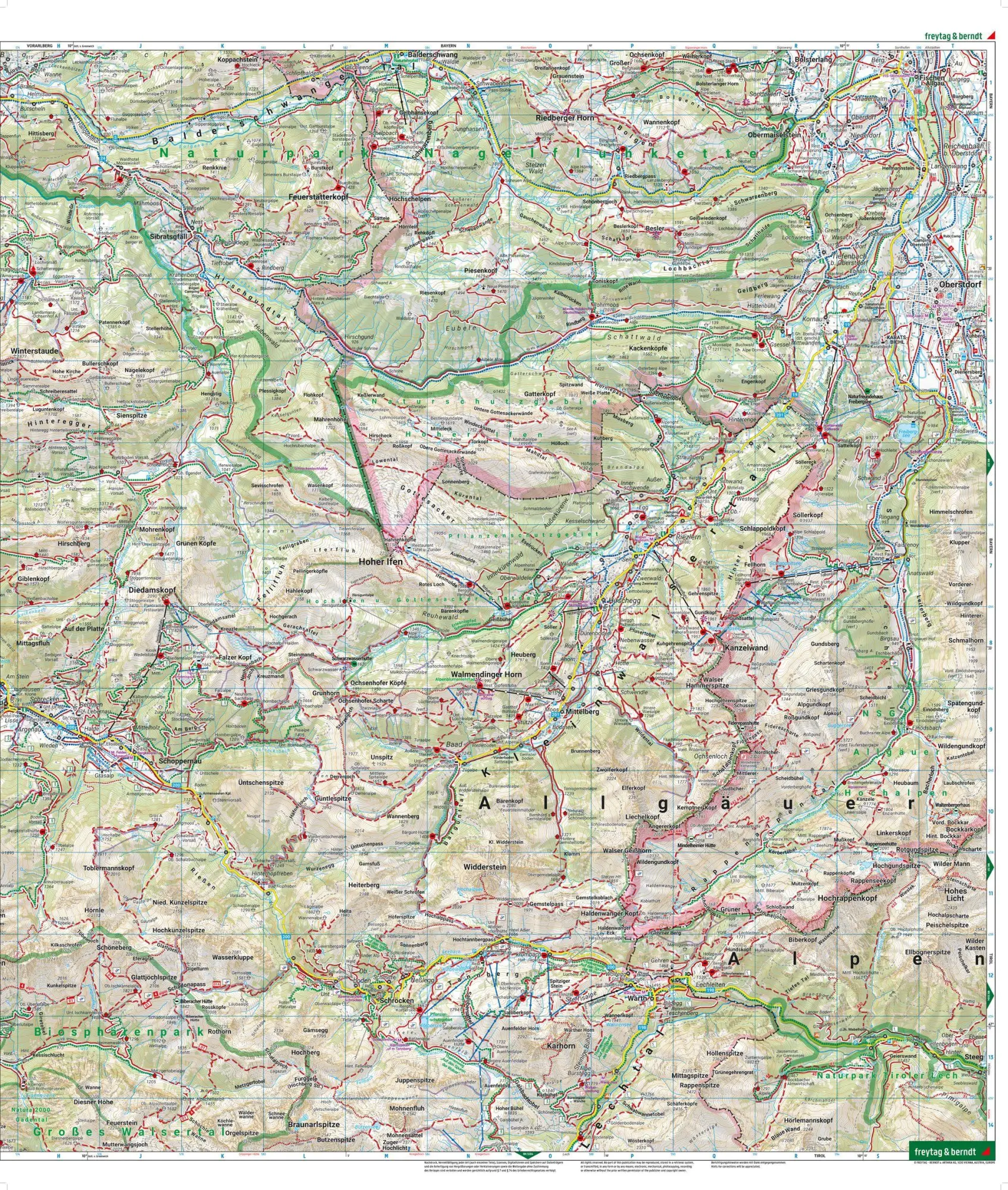 Bild: 9783707923391 | freytag &amp; berndt Wanderkarte WK 5364 Kleinwalsertal, Hinterer...