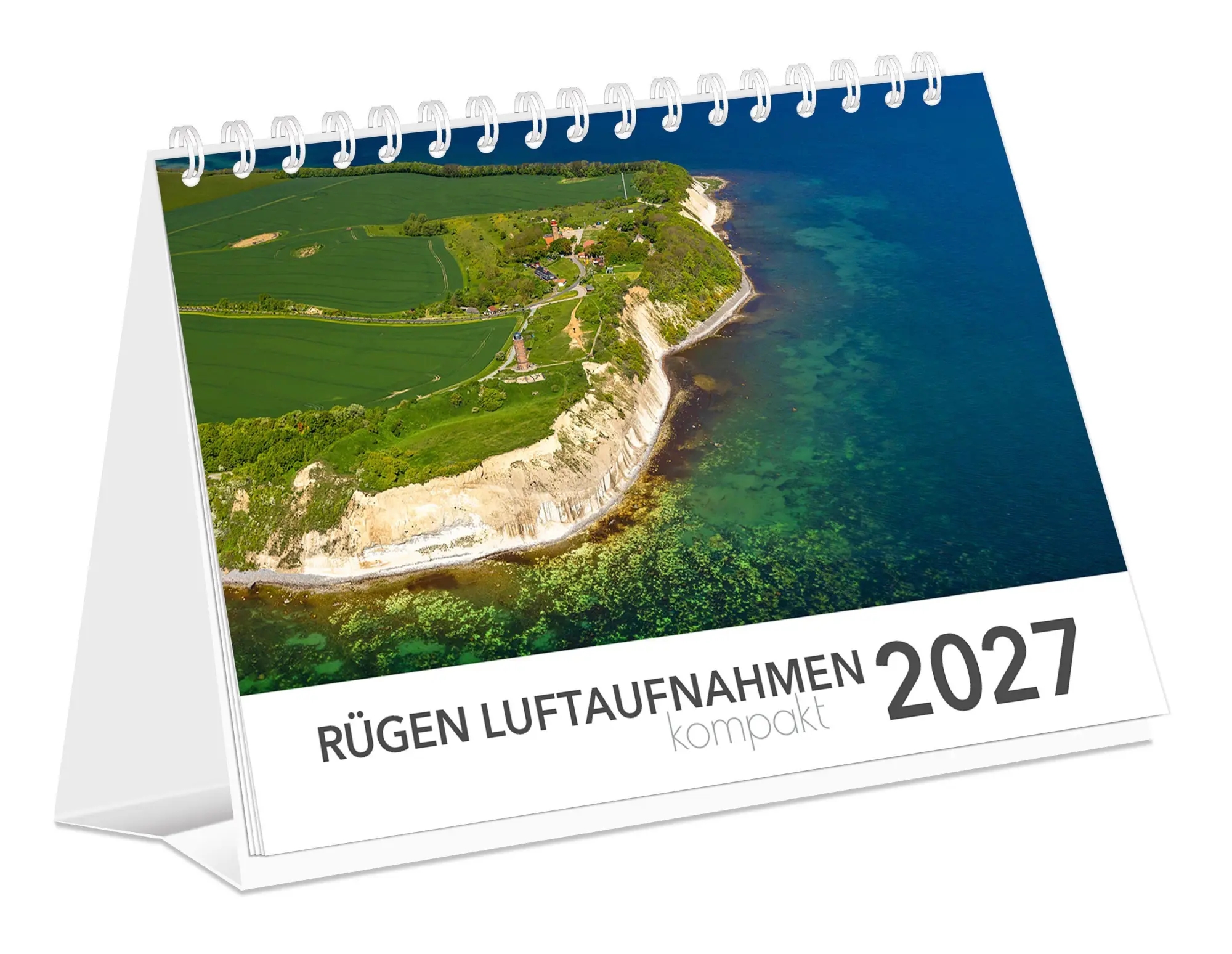 Cover: 9783912303391 | Kalender Rügen Luftaufnahmen kompakt 2027 | K4 Verlag (u. a.) | 2027