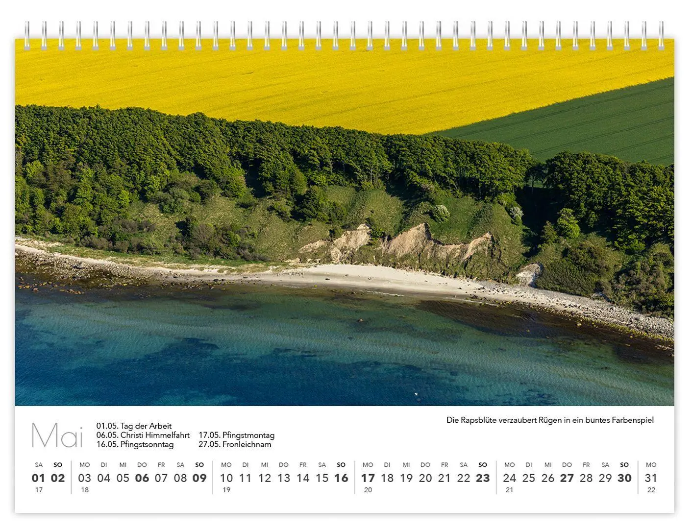 Bild: 9783912303391 | Kalender Rügen Luftaufnahmen kompakt 2027 | K4 Verlag (u. a.) | 2027