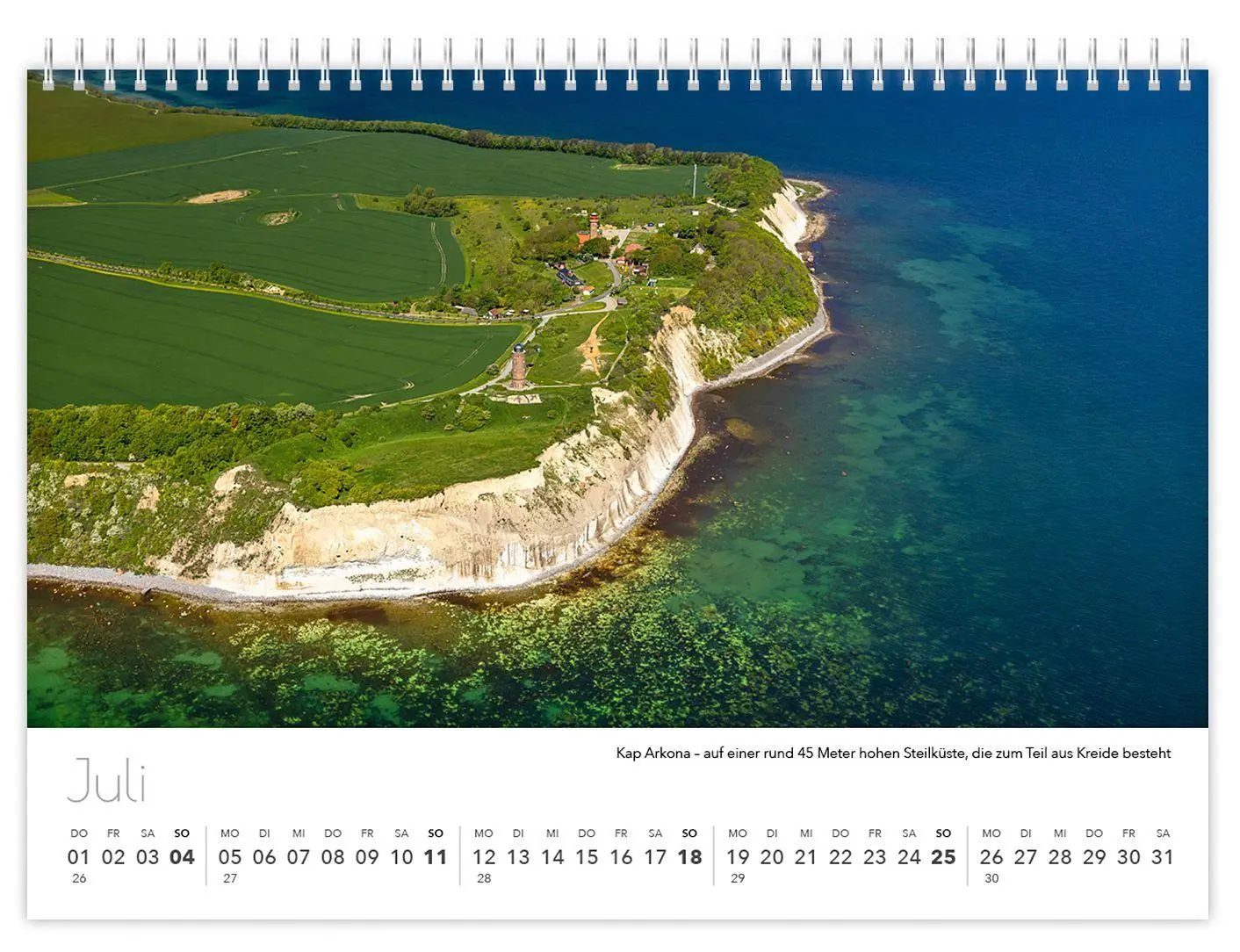 Bild: 9783912303391 | Kalender Rügen Luftaufnahmen kompakt 2027 | K4 Verlag (u. a.) | 2027