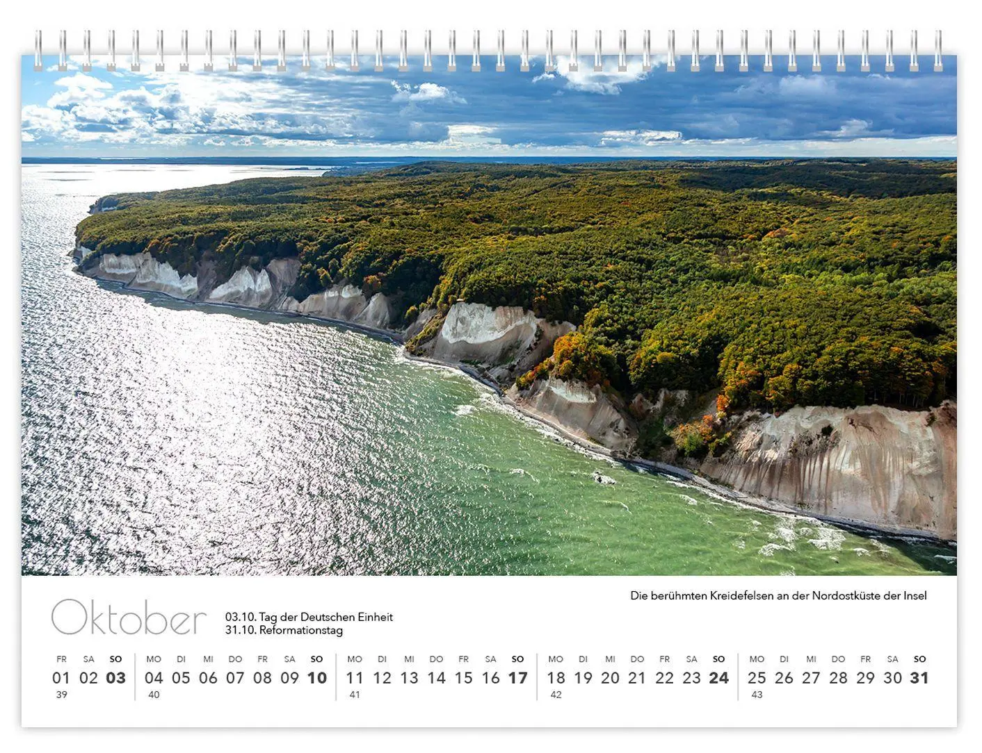 Bild: 9783912303391 | Kalender Rügen Luftaufnahmen kompakt 2027 | K4 Verlag (u. a.) | 2027