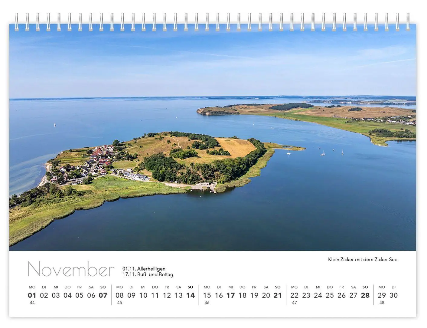 Bild: 9783912303391 | Kalender Rügen Luftaufnahmen kompakt 2027 | K4 Verlag (u. a.) | 2027