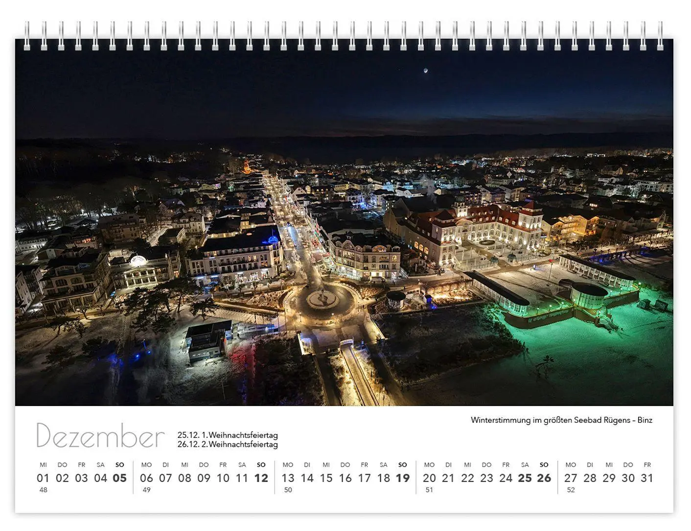 Bild: 9783912303391 | Kalender Rügen Luftaufnahmen kompakt 2027 | K4 Verlag (u. a.) | 2027