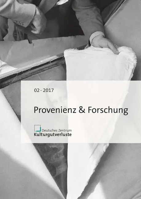 Cover: 9783954983391 | Provenienz &amp; Forschung. H.2/2017 | Heft 2/2017 | Kulturgutverluste
