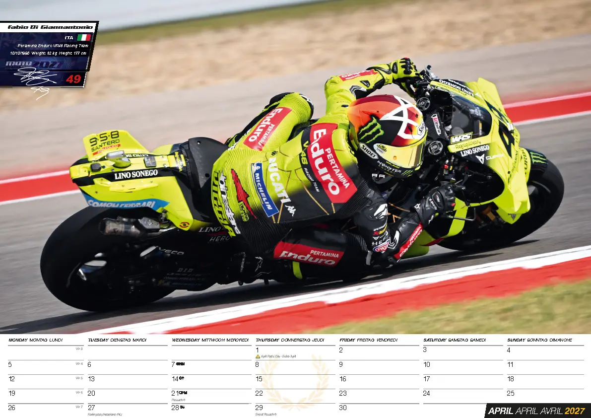 Bild: 9798893613391 | Moto GP Kalender 2027 - Offizieller MotoGP Kalender | Kalender | 14 S.