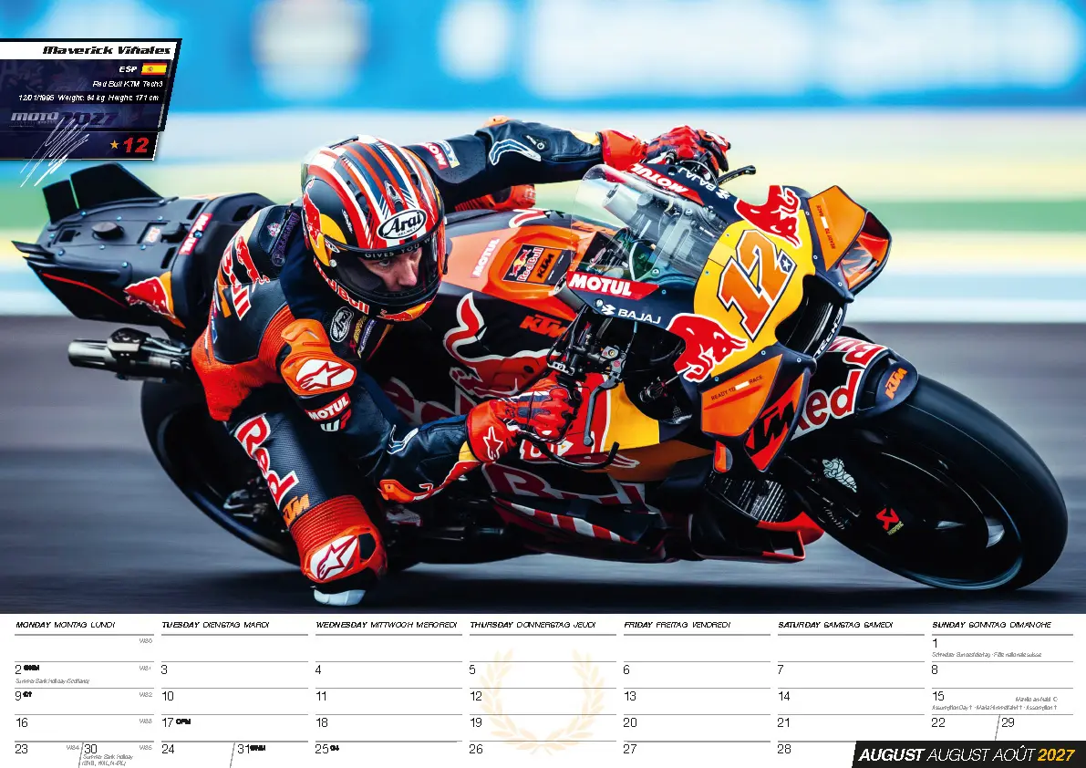 Bild: 9798893613391 | Moto GP Kalender 2027 - Offizieller MotoGP Kalender | Kalender | 14 S.
