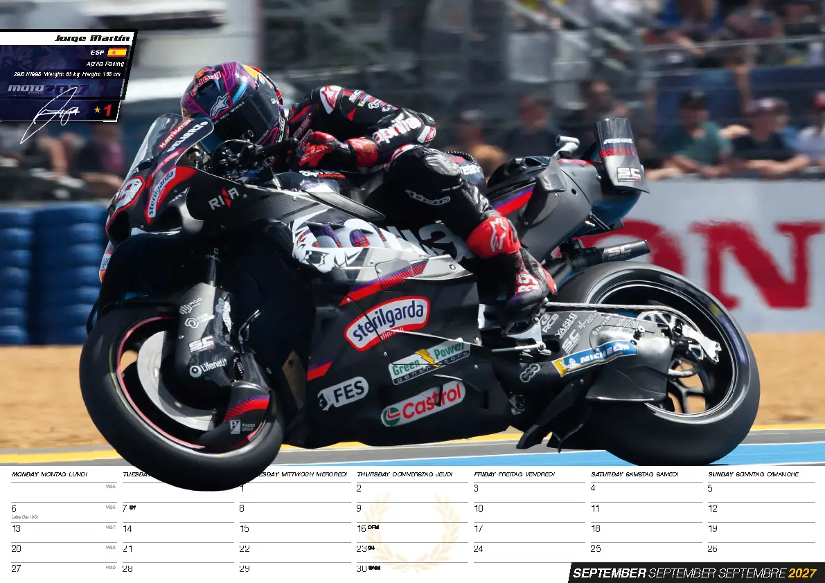 Bild: 9798893613391 | Moto GP Kalender 2027 - Offizieller MotoGP Kalender | Kalender | 14 S.