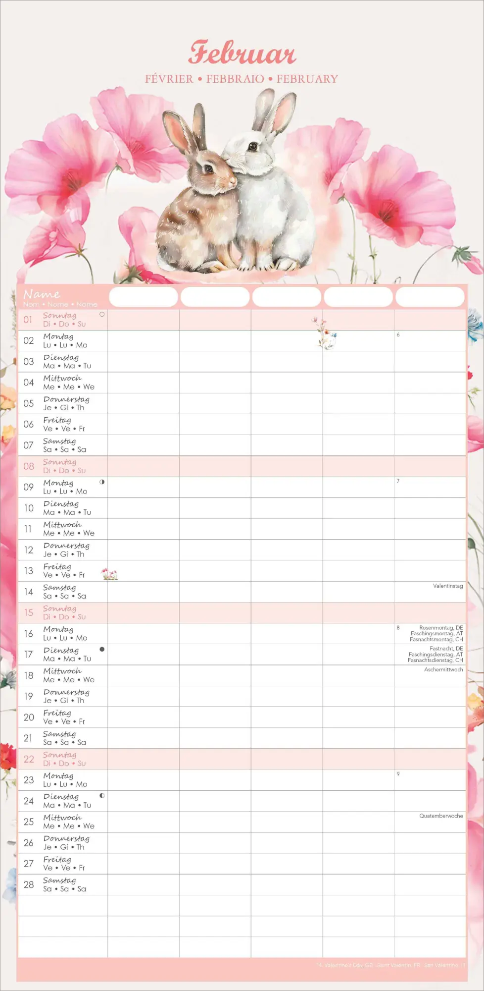 Bild: 4069095003491 | Familienplaner Tierzauber im Format 22 x 45 | Kalender | 19 S.
