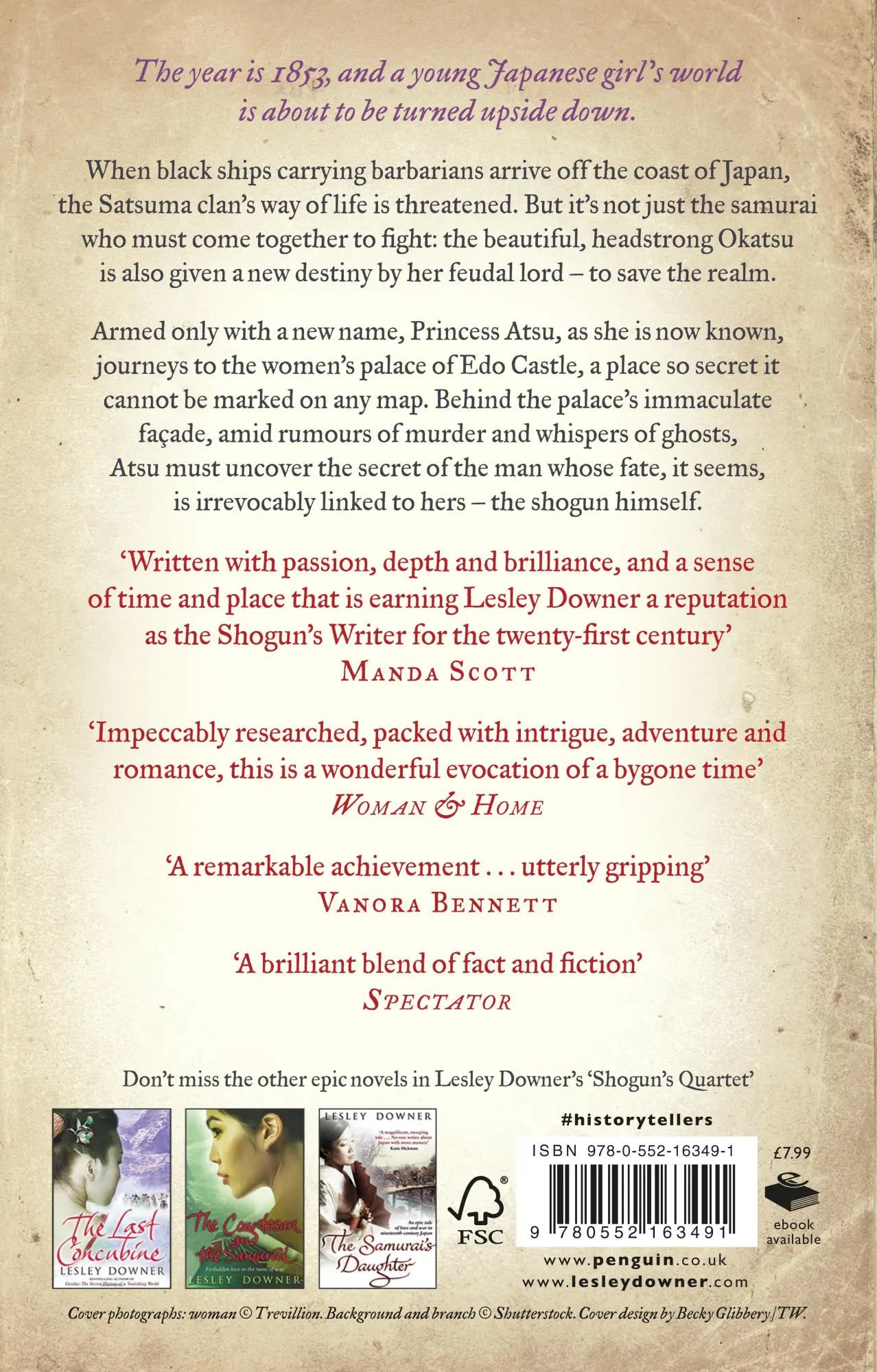 Rückseite: 9780552163491 | The Shogun's Queen | The Shogun Quartet, Book 1 | Lesley Downer | Buch