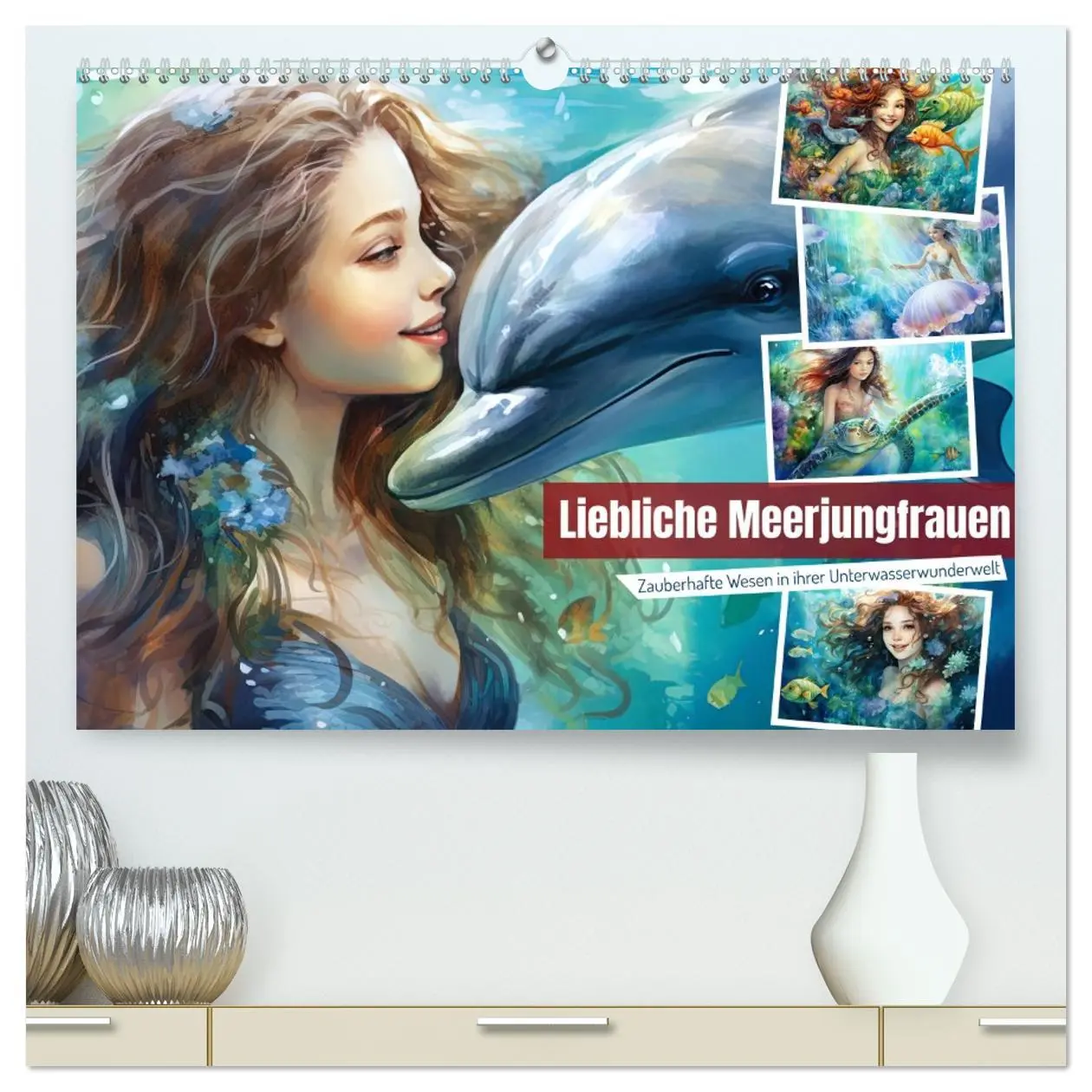 Cover: 9783457513491 | Liebliche Meerjungfrauen (hochwertiger Premium Wandkalender 2026...