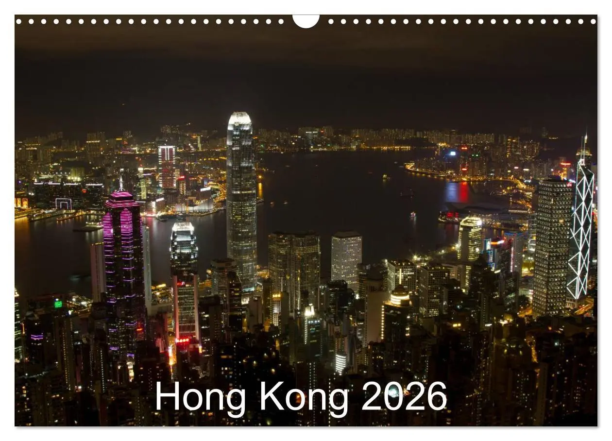 Cover: 9783516153491 | Hong Kong 2026 (Wandkalender 2026 DIN A3 quer), CALVENDO...