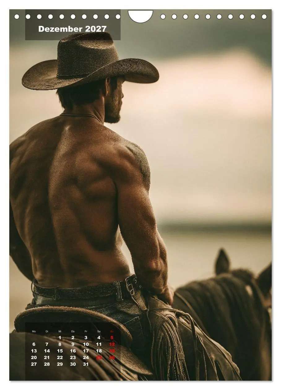 Bild: 9783516913491 | GEILE HENGSTE - Sexy Cowboys mit Ihren Pferden im Männerkalender...