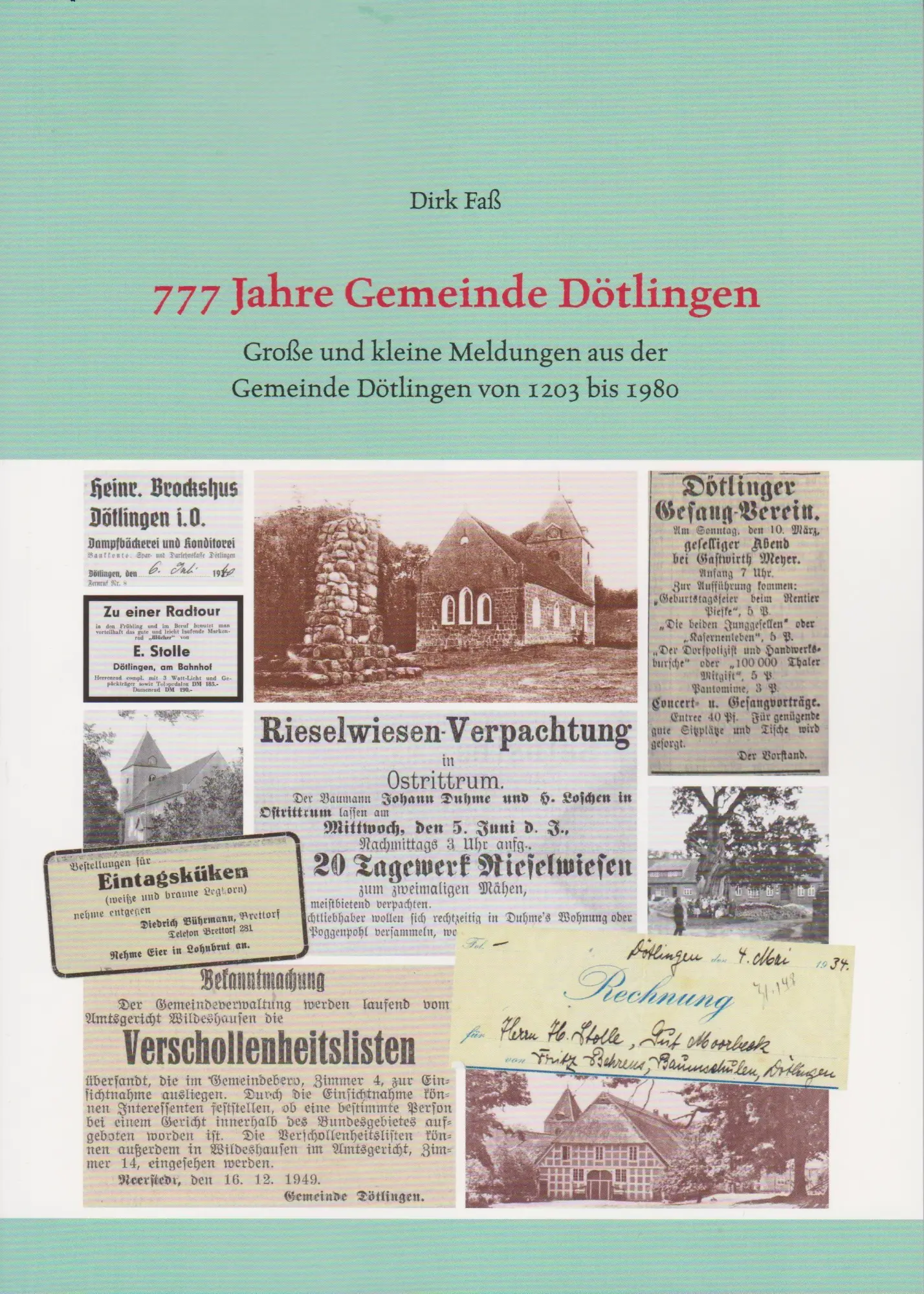 Cover: 9783730823491 | 777 Jahre Gemeinde Dötlingen | Dirk Faß | Taschenbuch | 120 S. | 2026