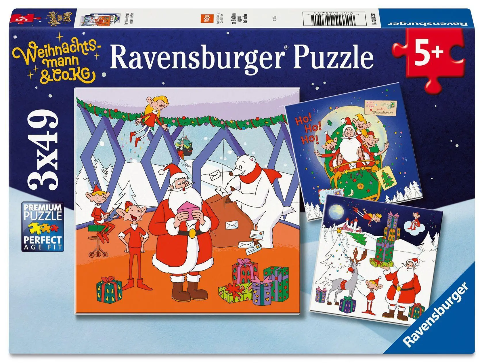 Cover: 4005555043591 | Kinderpuzzle 3x49 Teile - Weihnachtsmann &amp; Co.KG - Weihnachtsmann &amp;...