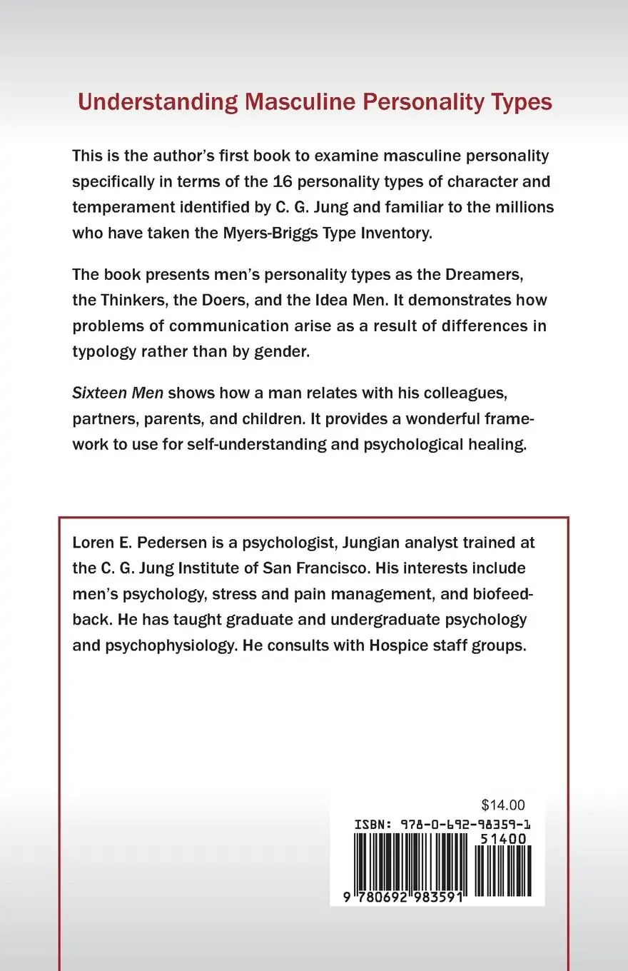 Rückseite: 9780692983591 | Sixteen Men | Understanding Masculine Personality Types | Pedersen