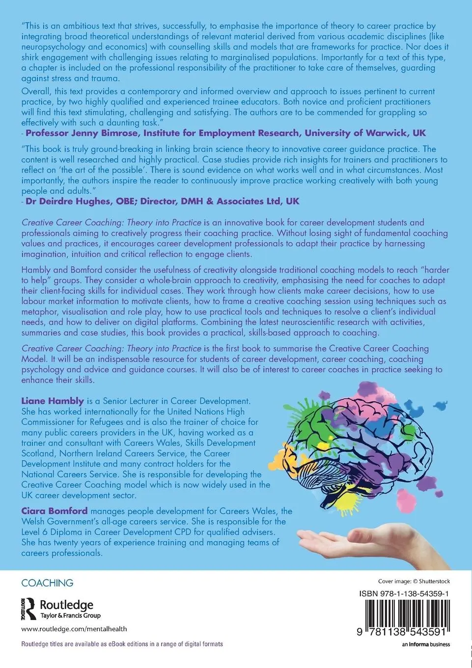 Rückseite: 9781138543591 | Creative Career Coaching | Theory into Practice | Liane Hambly (u. a.)