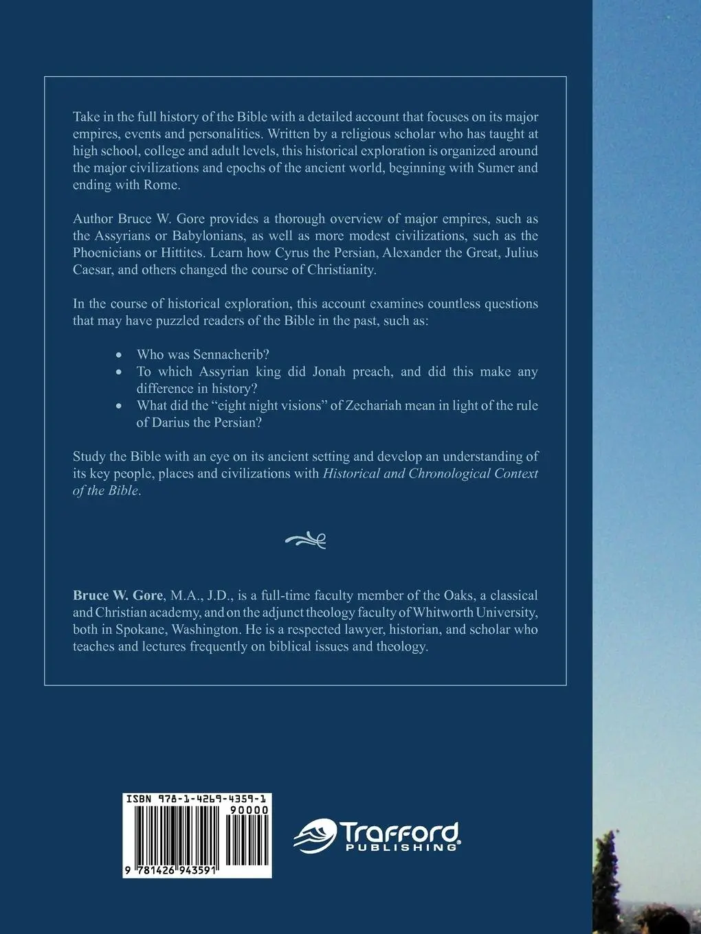 Rückseite: 9781426943591 | Historical and Chronological Context of the Bible | Bruce W. Gore