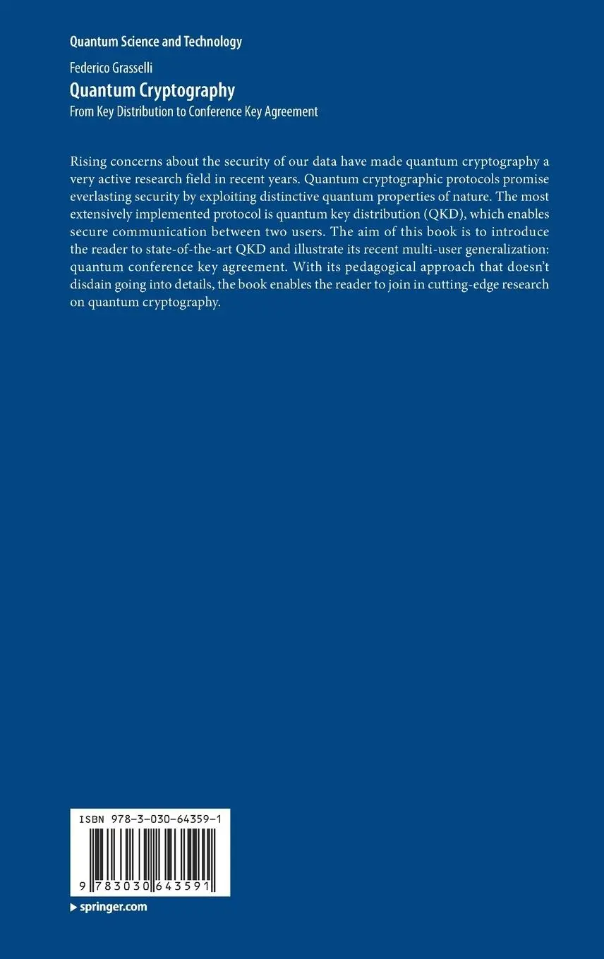 Rückseite: 9783030643591 | Quantum Cryptography | Federico Grasselli | Buch | xvii | Englisch