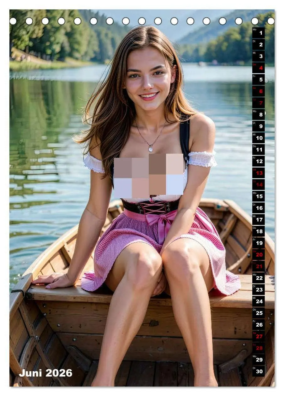 Bild: 9783516523591 | Dirndl Almanach (Tischkalender 2026 DIN A5 hoch), CALVENDO...