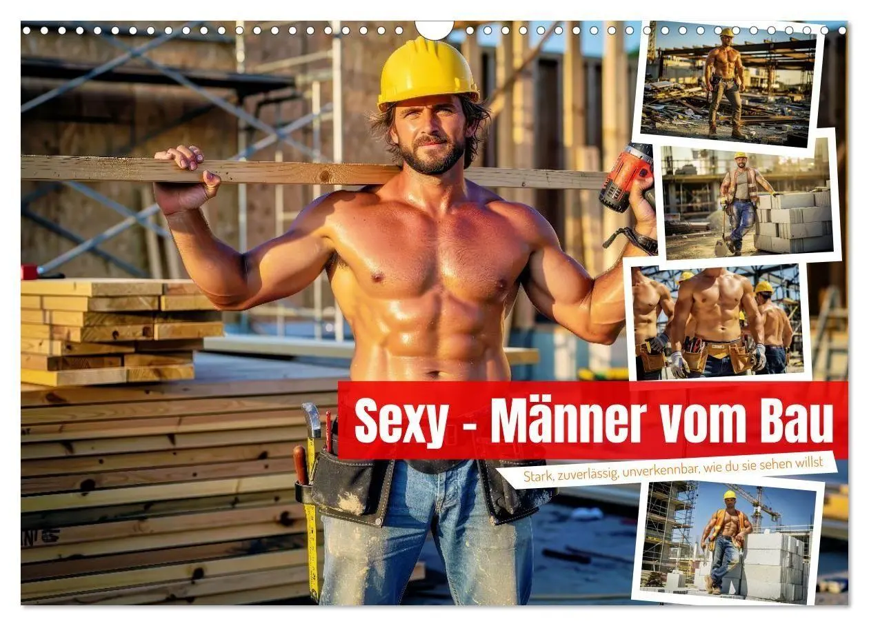 Cover: 9783516763591 | Sexy - Männer vom Bau (Wandkalender 2027 DIN A3 quer), CALVENDO...