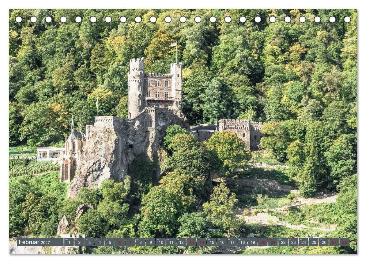 Bild: 9783569783591 | Burgen der Rheinromantik (Tischkalender 2027 DIN A5 quer), CALVENDO...