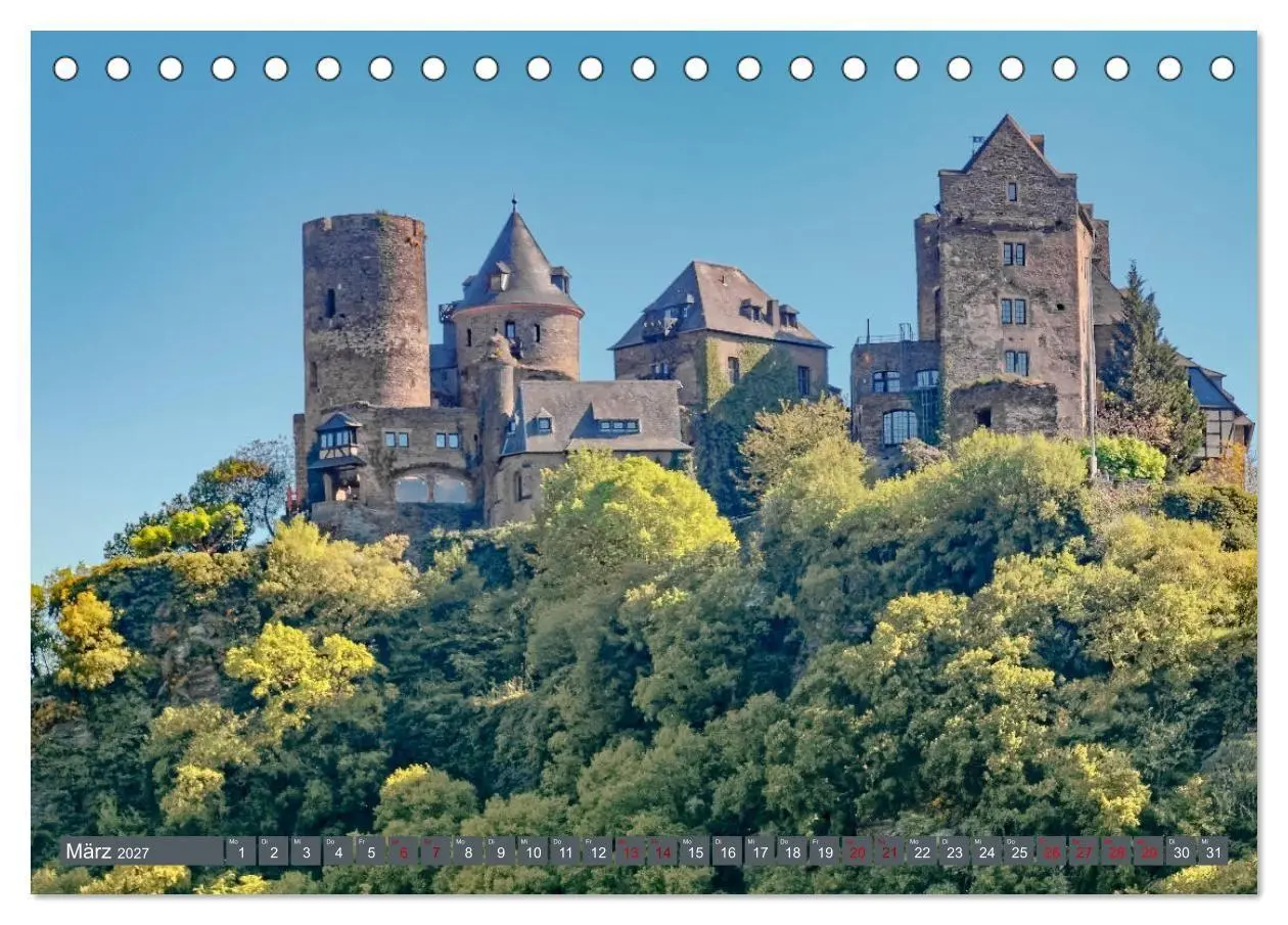 Bild: 9783569783591 | Burgen der Rheinromantik (Tischkalender 2027 DIN A5 quer), CALVENDO...