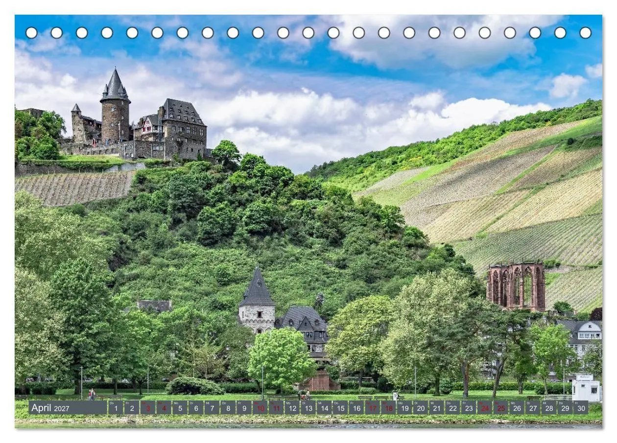 Bild: 9783569783591 | Burgen der Rheinromantik (Tischkalender 2027 DIN A5 quer), CALVENDO...