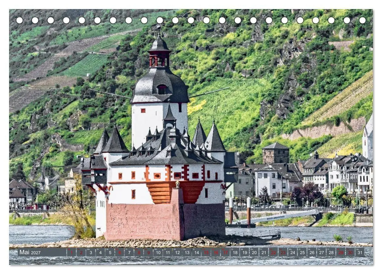 Bild: 9783569783591 | Burgen der Rheinromantik (Tischkalender 2027 DIN A5 quer), CALVENDO...